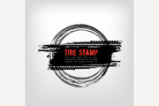 Grunge off-road tire stamp
