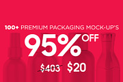 100+ Premium Packaging Mock-up's