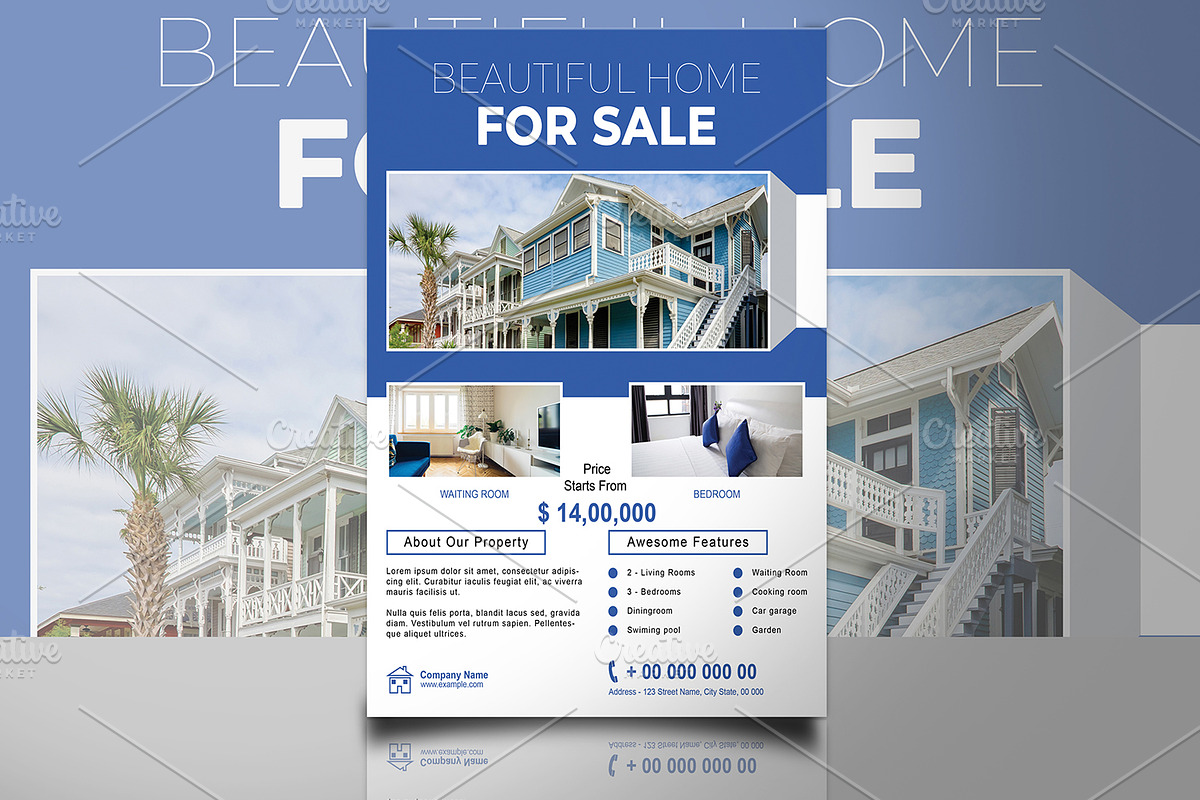 Real Estate Flyer V842 in Flyer Templates - product preview 8