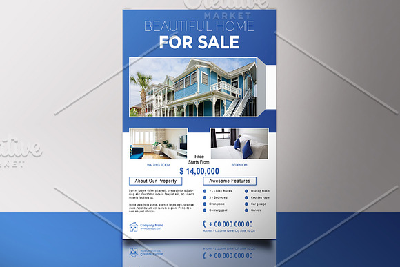 Real Estate Flyer V842 in Flyer Templates - product preview 2