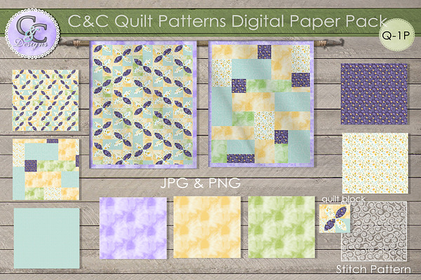 Quilt Patterns Paper Pack Q-2