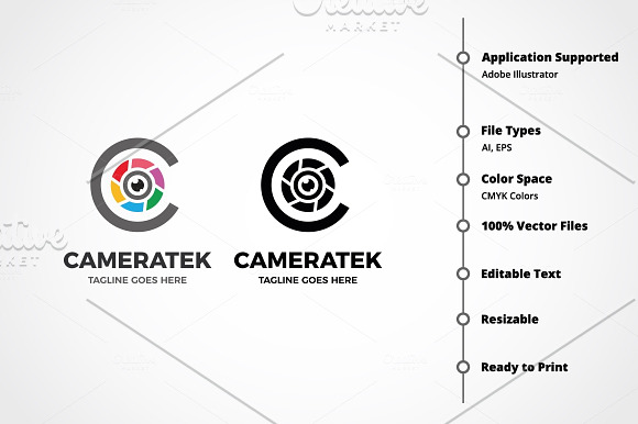 Letter C - Cameratek Logo in Logo Templates - product preview 5