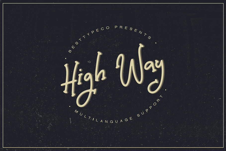 High Way in Script Fonts - product preview 8