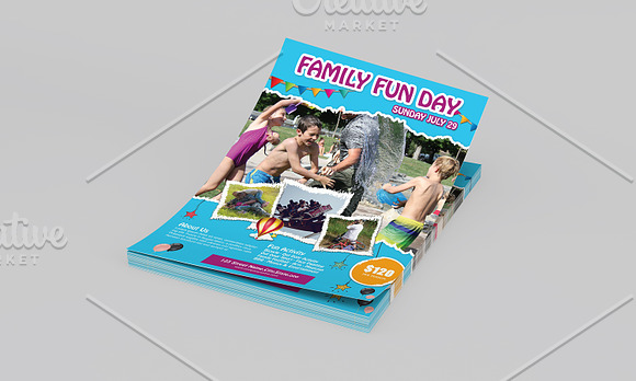Family Fun Day Flyer V845 in Flyer Templates - product preview 3