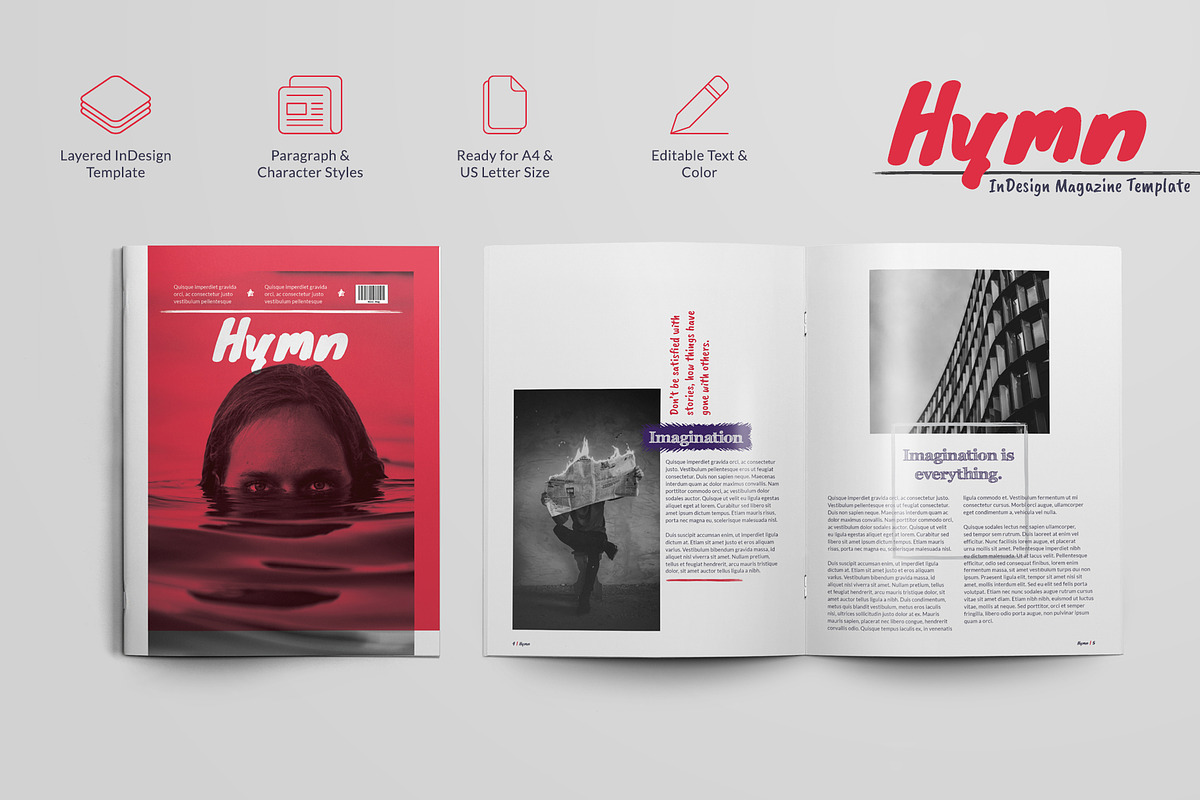 Hymn - Magazine Template in Magazine Templates - product preview 8