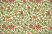 Colorful flowers and leaves pattern