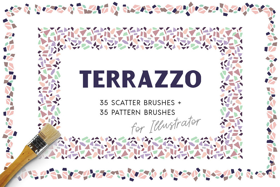 Terrazzo Vector Brushes in Photoshop Brushes - product preview 8