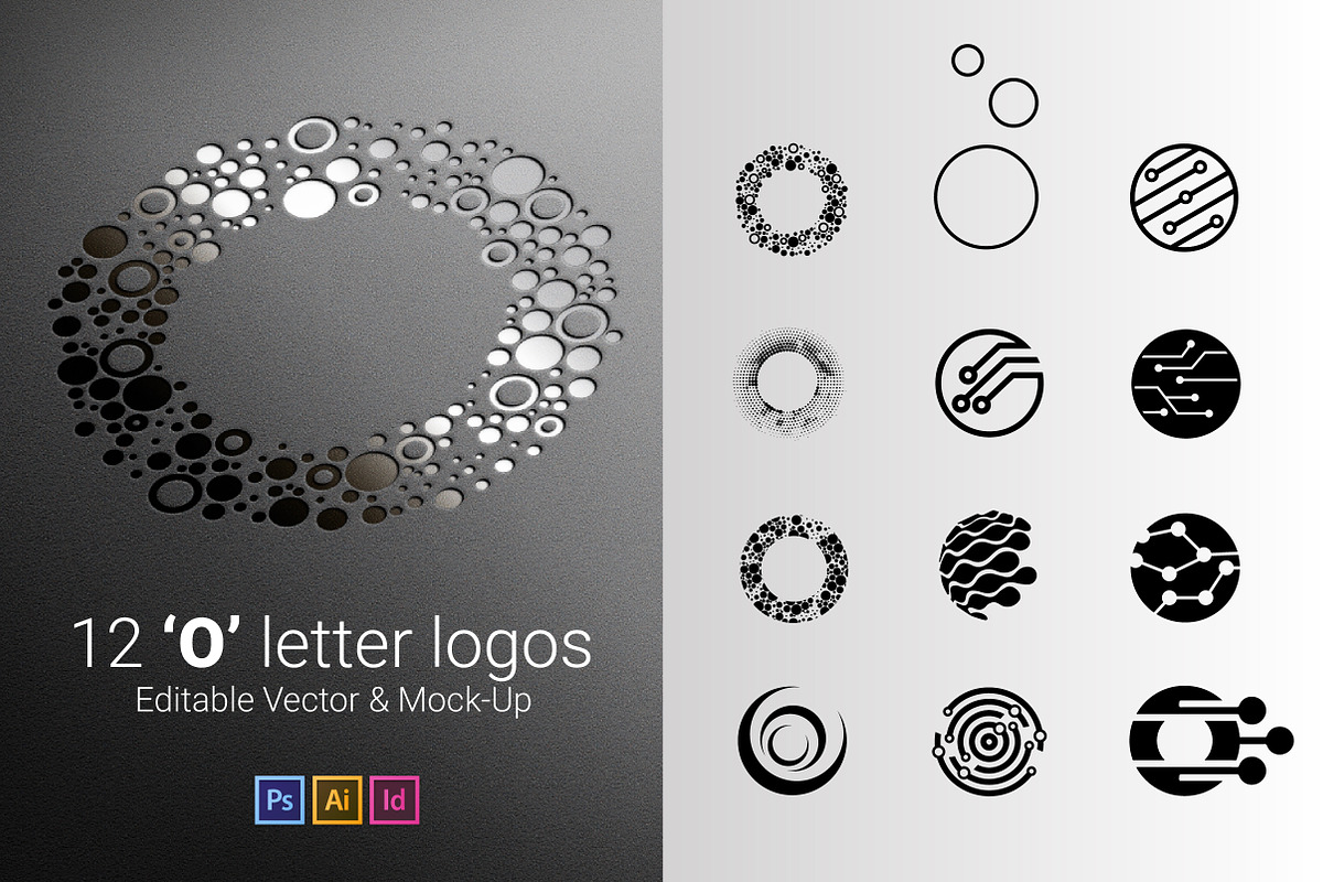 12 O Letter Logos - Vector & Mock-Up in Logo Templates - product preview 8