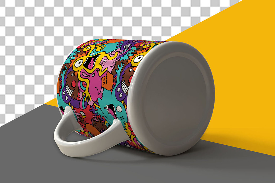 5 Mugs Mock Up in Product Mockups - product preview 8