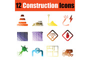 Construction icon set