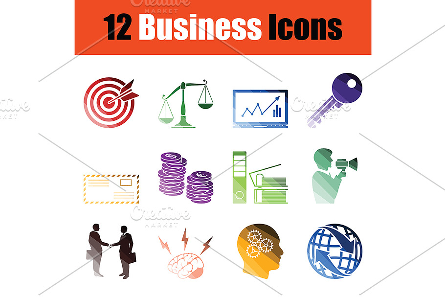 Business icon set in Graphics - product preview 8