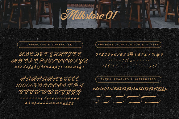 Milkstore Font Collection in Display Fonts - product preview 5