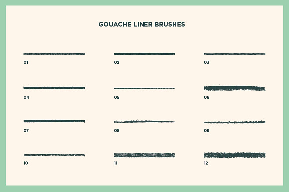 Gouache Shader Brushes | Illustrator in Photoshop Brushes - product preview 9