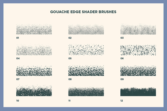Gouache Shader Brushes | Illustrator in Photoshop Brushes - product preview 11