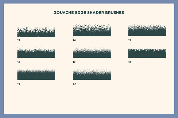 Gouache Shader Brushes | Illustrator in Photoshop Brushes - product preview 13