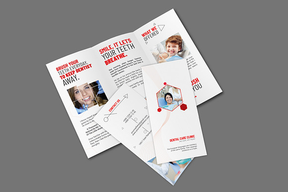 Dental Clinic Tri-Fold in Brochure Templates - product preview 1