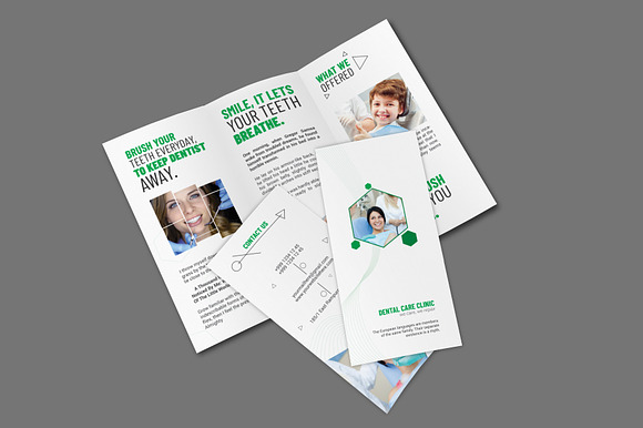 Dental Clinic Tri-Fold in Brochure Templates - product preview 2