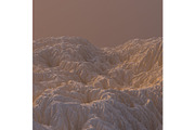 3D Illustration sandy Mountain