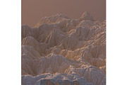 3D Illustration sandy Mountain