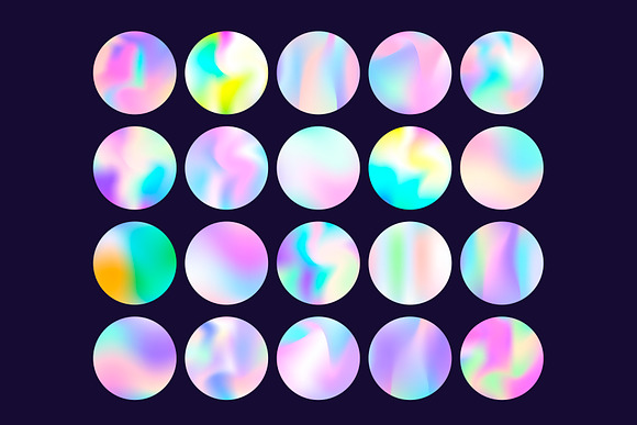 20 horizontal holographic background in Illustrations - product preview 1