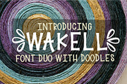 Wakell - Font Duo With Ornaments