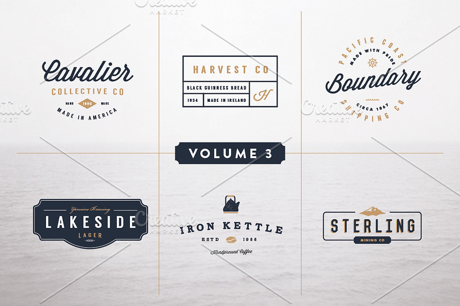 Vintage Logo Kit:  Volume Three in Logo Templates - product preview 8