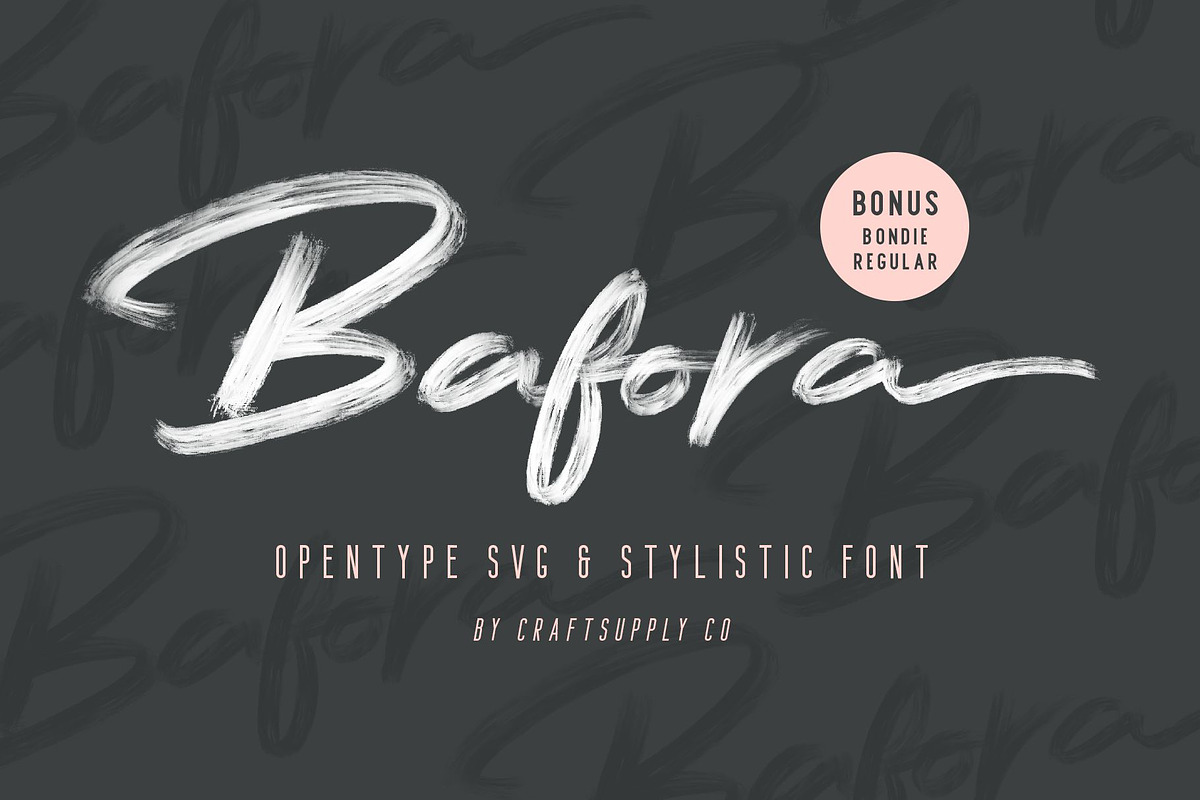 Bafora - SVG Font + Bonus in Script Fonts - product preview 8