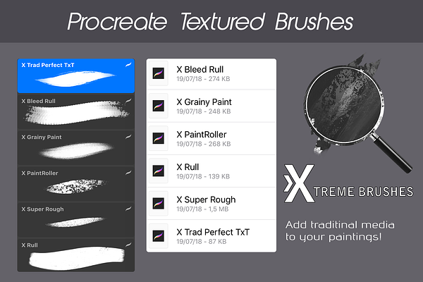 Procreate Textured Brushes