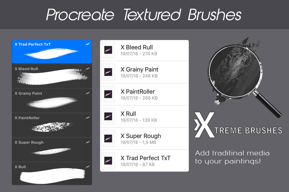 Procreate Textured Brushes in Add-Ons - product preview 8