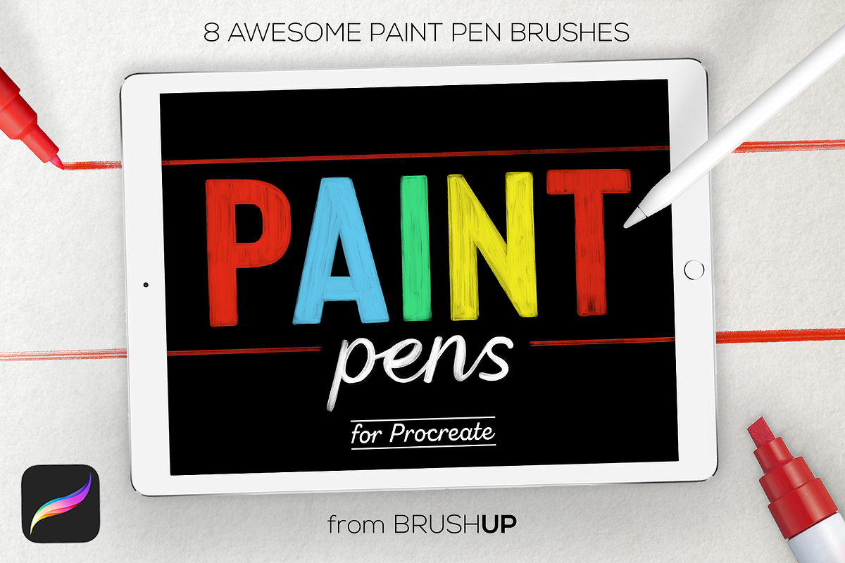 Paint Pens for Procreate in Photoshop Brushes - product preview 8