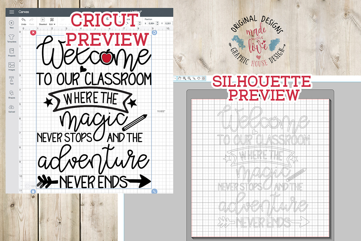 Welcome to Our Classroom Cut File in Illustrations - product preview 8