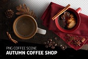 PNG Scene - Autumn Coffee Shop
