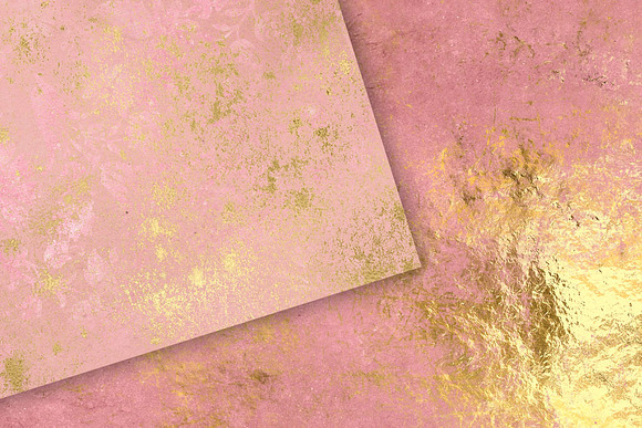 Grunge Pink and Gold Textures in Textures - product preview 1