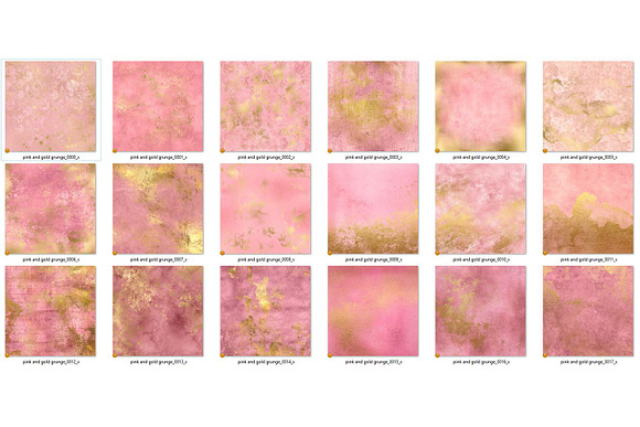 Grunge Pink and Gold Textures in Textures - product preview 2