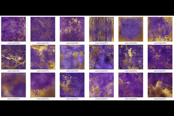 Grunge Purple and Gold Textures in Textures - product preview 2