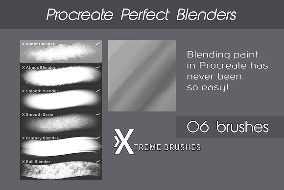 Procreate Perfect Blenders in Photoshop Brushes - product preview 1