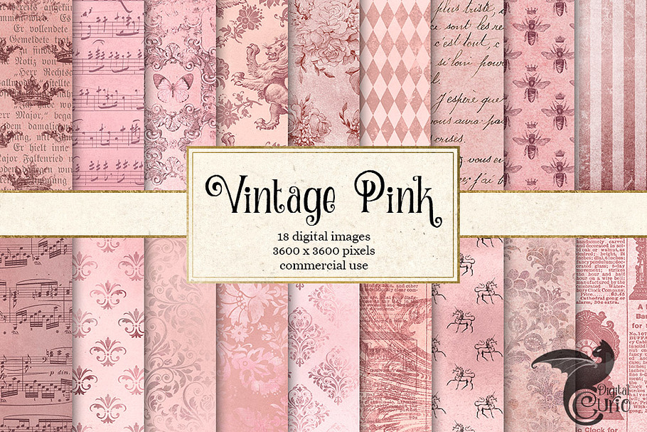 Vintage Pink Textures in Textures - product preview 8