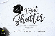 Light Shutter + SVG Font