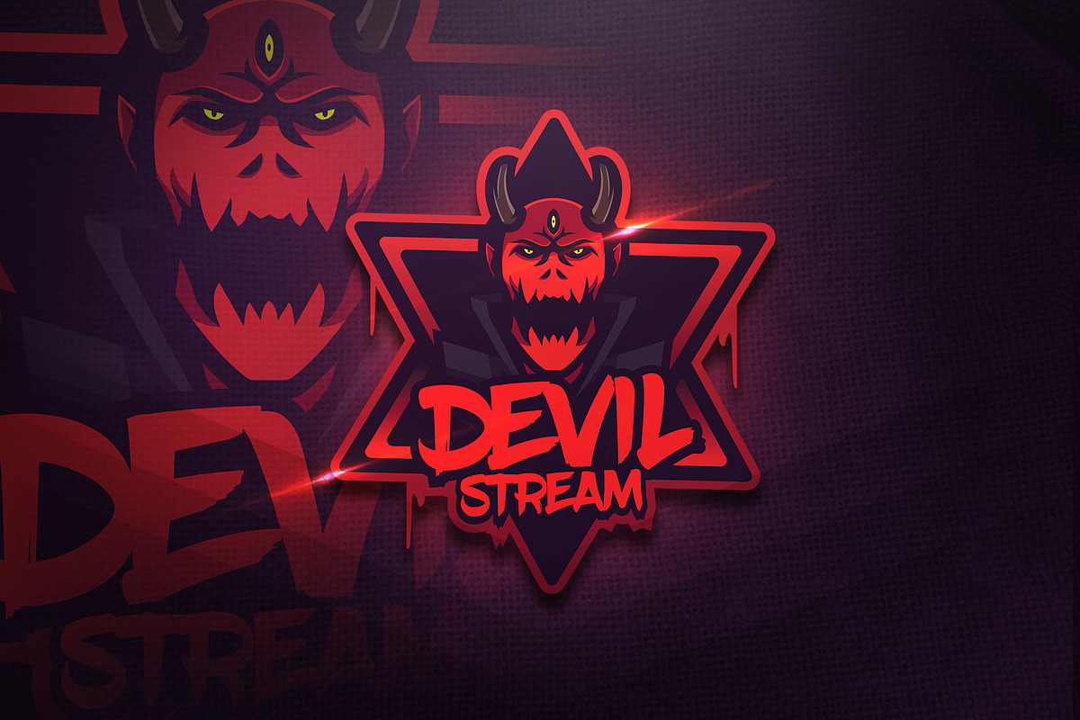 Devil Stream - Mascot & Esport Logo in Logo Templates - product preview 8