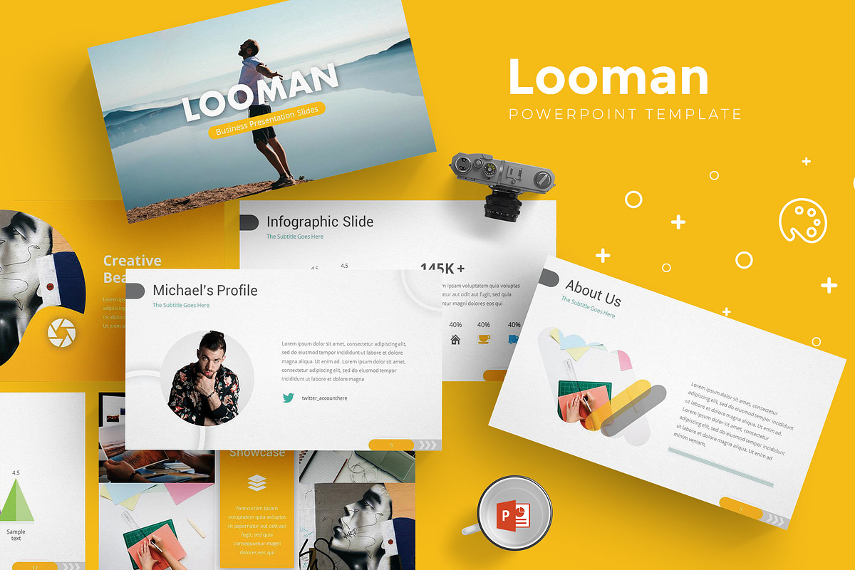 Looman - Powerpoint Templates in PowerPoint Templates - product preview 8