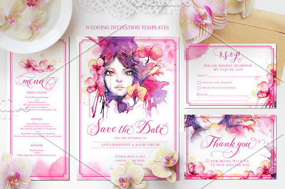Orchid Fluide: Watercolor Collection in Illustrations - product preview 1