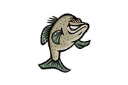 Crappie Fish Standing Mascot