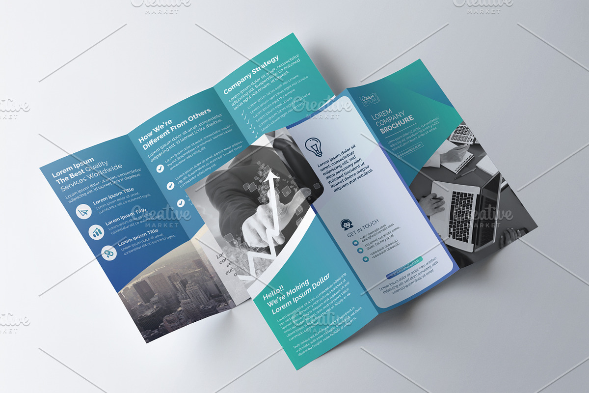 Tri Fold Brochure in Brochure Templates - product preview 8