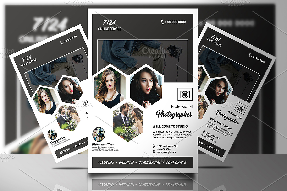 Photography Flyer V848 in Flyer Templates - product preview 8