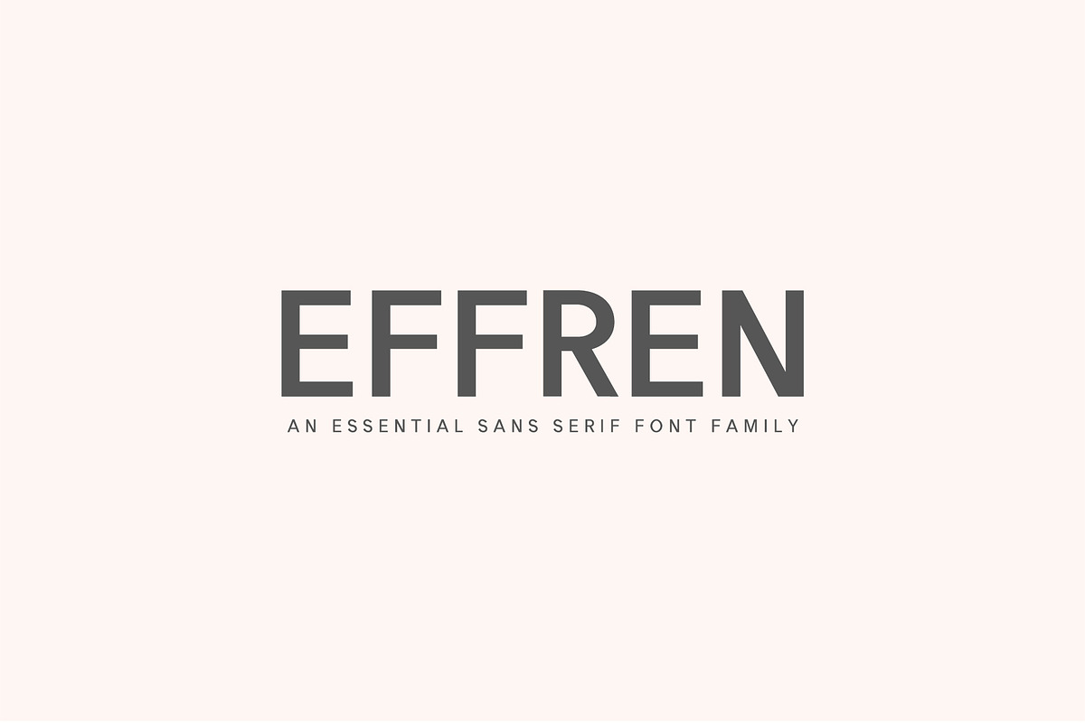 Effren An Essential Sans Serif Font  in Sans-Serif Fonts - product preview 8