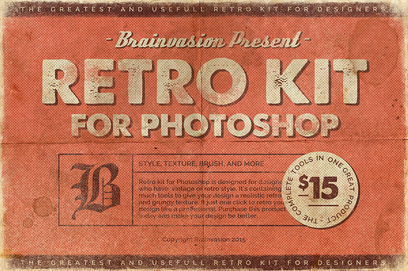 [60%OFF] Retro Kit For Photoshop in Photoshop Layer Styles - product preview 4