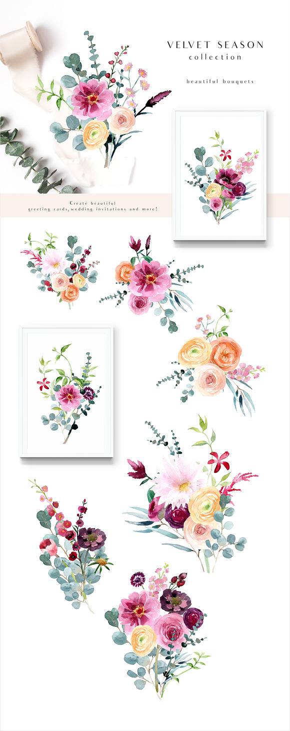Velvet season - graphic set in Illustrations - product preview 4