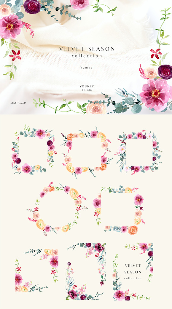 Velvet season - graphic set in Illustrations - product preview 6