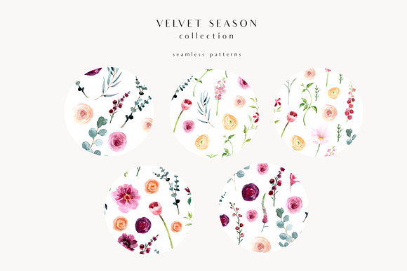Velvet season - graphic set in Illustrations - product preview 7
