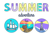Summer Adventure Promo Banner with